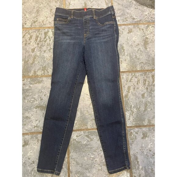 Spanx Jeans Women’s Size M Blue Spanxshape Everywear Ankle Skinny Spanks Stretch - Picture 1 of 11